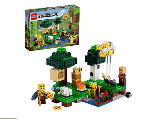 LEGO Minecraft The Bee Farm 21165 Minecraft Building Action Toy with a Beekeeper, Plus Cool Bee and Sheep Figures, New 2021 (238 Pieces),Multicolor